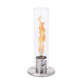 Fireplace / table fire Spin 120 - Ø 23 x 54 cm - Silver | Fleux | 5