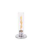 Cheminée / Feu de table Spin 90 - Ø 19 x 40,5 cm - Argent | Fleux | 5