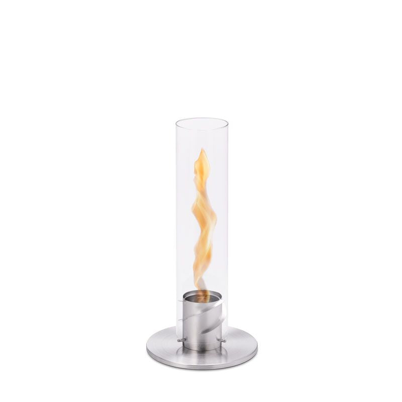 Cheminée / Feu de table Spin 90 - Ø 19 x 40,5 cm - Argent