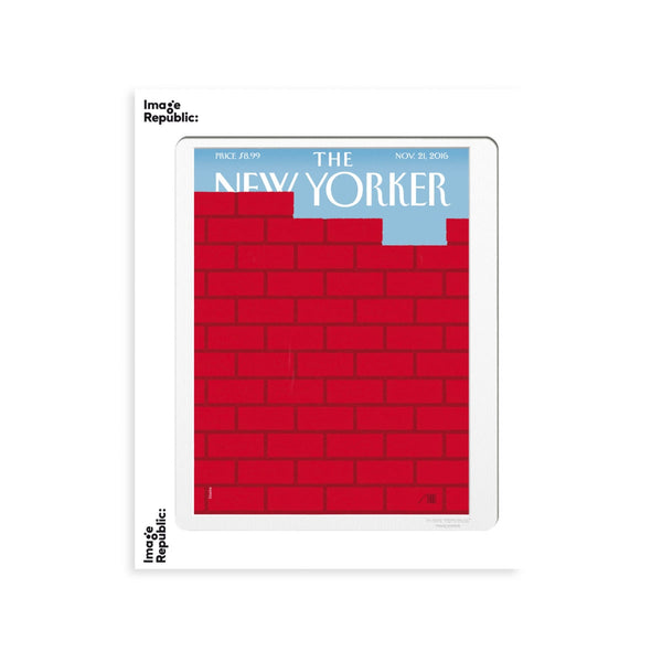 The Newyorker 180 Staake Red Brick Wall Poster - 30 x 40 cm