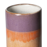 Vase XS 70's en céramique - 7.5 x 7.5 x 19 cm | Fleux | 7