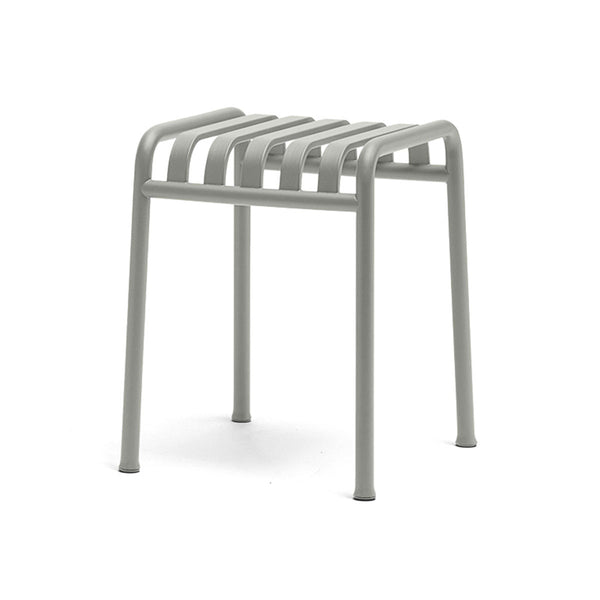 Palissade stool in powder coated steel - Sky gray