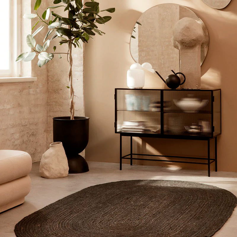 Tapis Eternal Jute Ovale - 230 x 340 cm - Noir