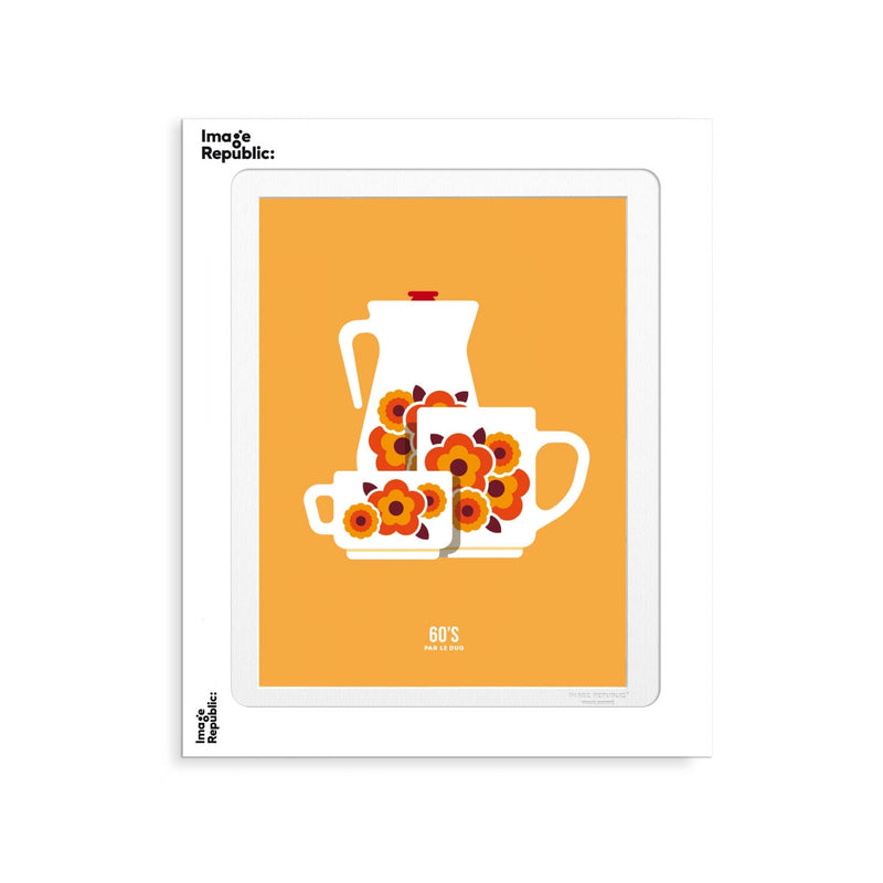 Le Duo Cup 2 Orange poster - 30 x 40 cm