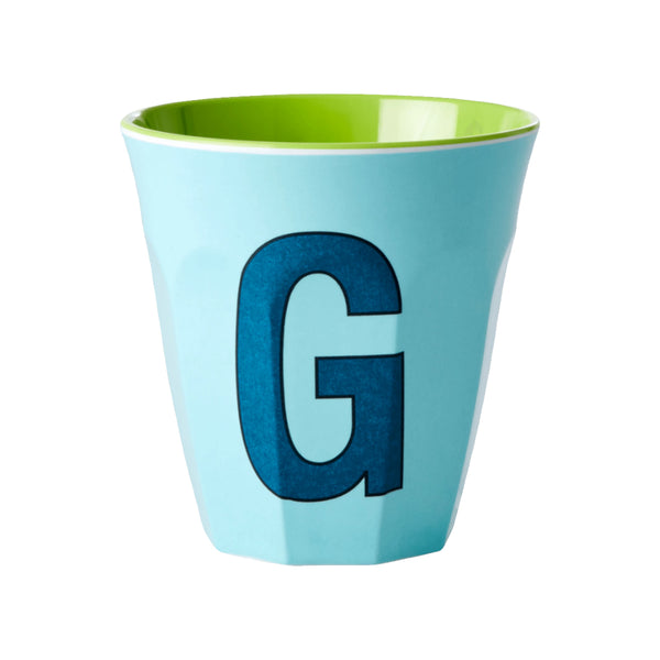 Letter G melamine cup