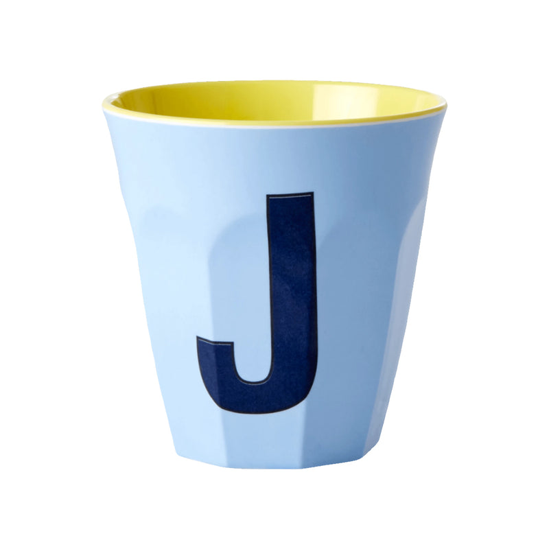 Letter J melamine cup