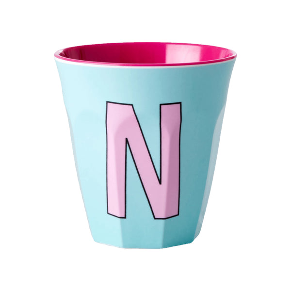 Letter N melamine cup