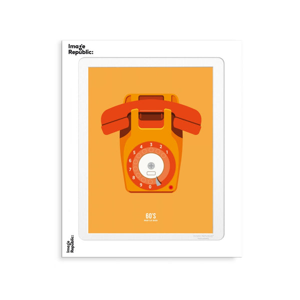 Le Duo Telephone 2 Orange poster - 30 x 40 cm