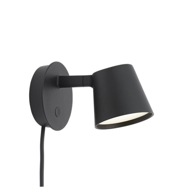 Tip wall light - black