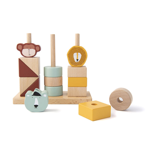 Wooden Stacking Animal Blocks