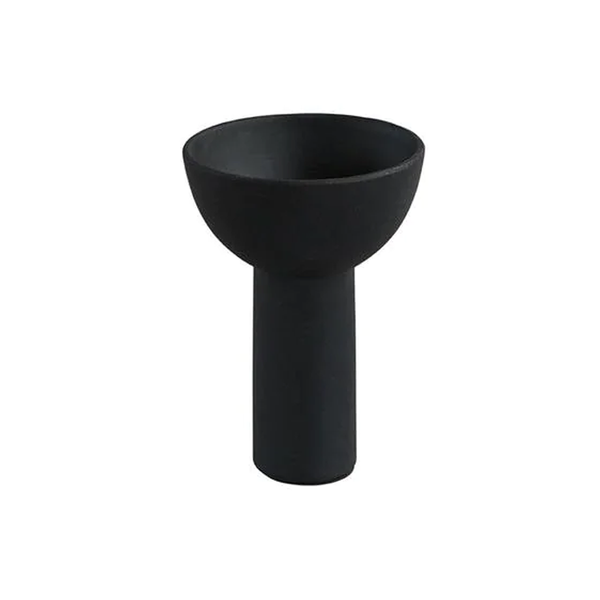 Vase Block en céramique - Mini - Noir