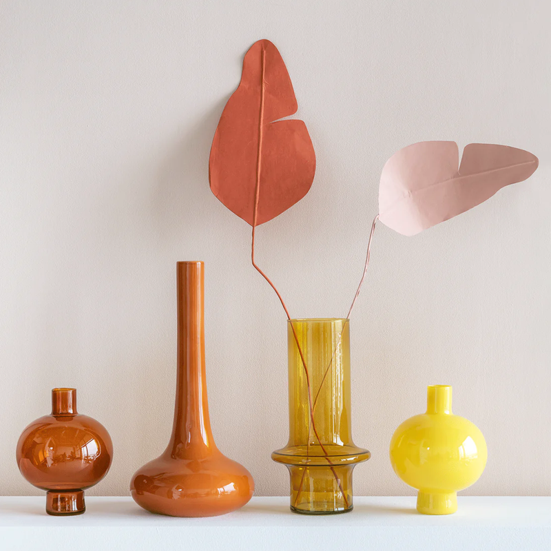Vase en verre recyclé Rond