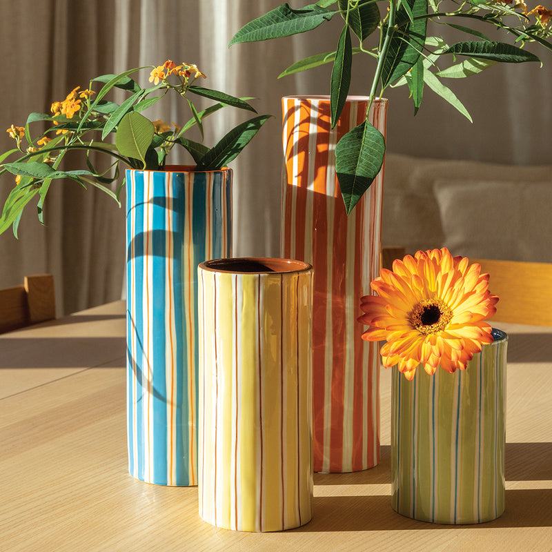 Vase Ray - Jaune