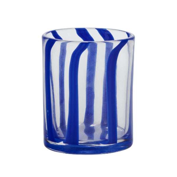 Striped Glass - Dark Blue