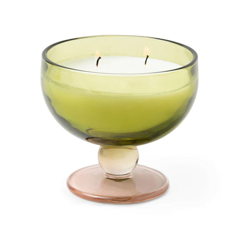 Bougie Parfumée en verre teinté - Chaux Brumée