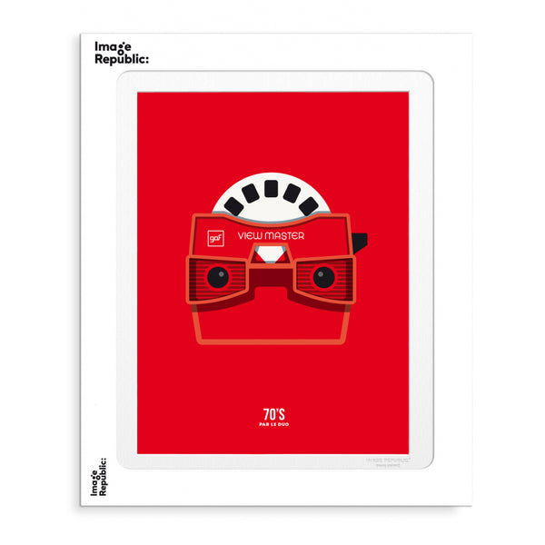 Poster Le Duo 70'S View Master - 40 x 50 cm