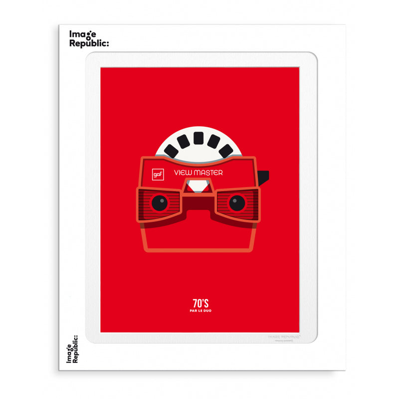 Poster Le Duo 70'S View Master - 40 x 50 cm