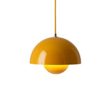 Flowerpot pendant lamp VP1 by Verner Panton - Yellow | Fleux | 2