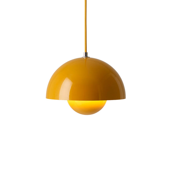Flowerpot pendant lamp VP1 by Verner Panton - Yellow