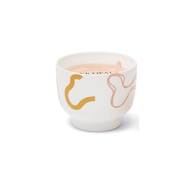 Bougie parfumée Wabi Sabi en cire de soja - Opale rose et kaki