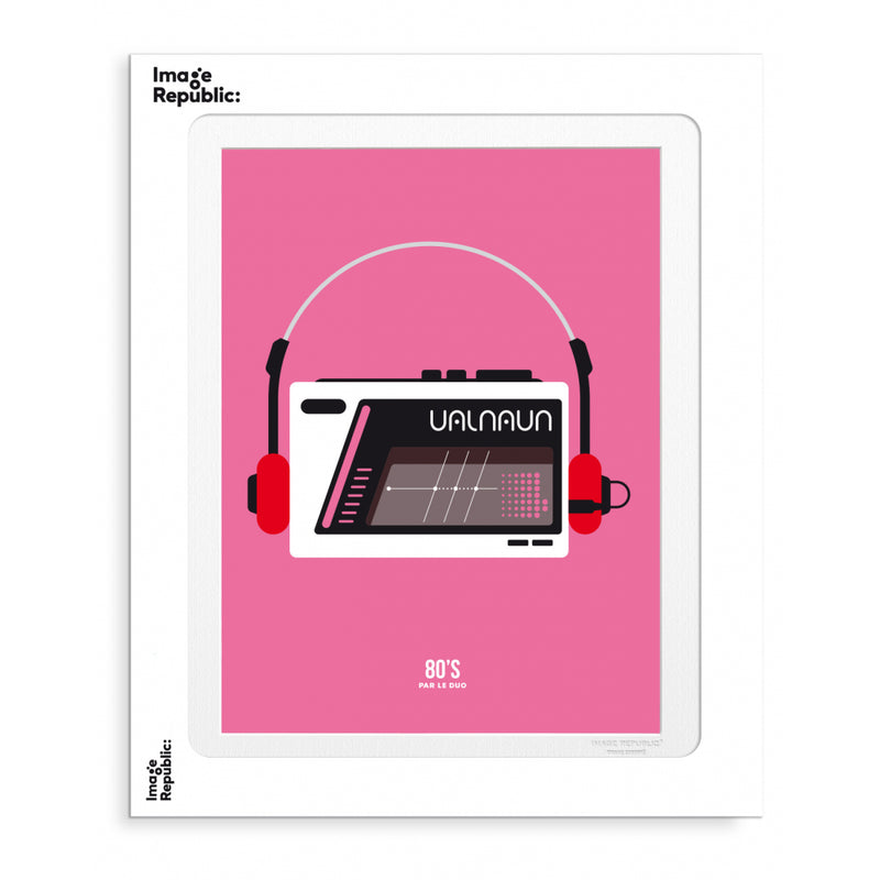 Le Duo 80'S Walkman poster - 40 x 50 cm