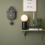 Horloge Modern Cuckoo en métal l 21.5 x H 41 cm - Noir | Fleux | 7