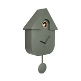 Modern Cuckoo metal clock W 21.5 x H 41 cm - Khaki green  | Fleux | 6