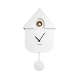 Modern Cuckoo metal clock W 21.5 x H 41 cm - White | Fleux | 4