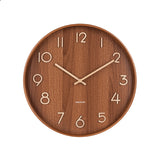 Horloge murale Pure en bois de tilleul - Ø 40 cm - Dark | Fleux | 2
