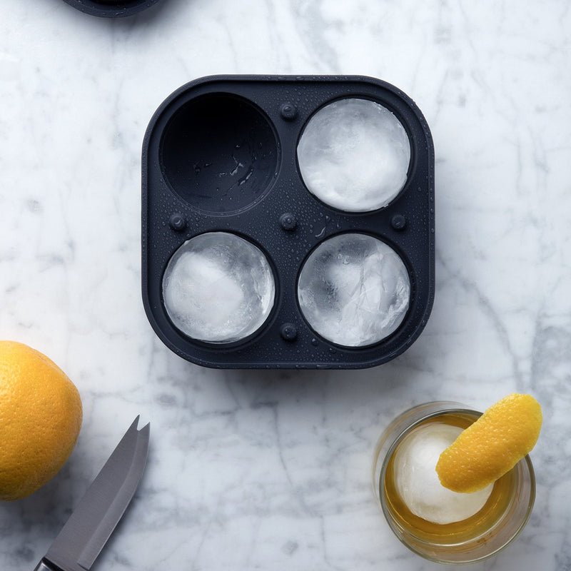 Black Sphere Ice Cube Tray