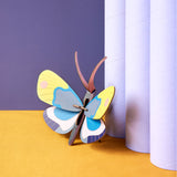 Décoration murale Papillon Monarque jaune en carton recyclé | Fleux | 6